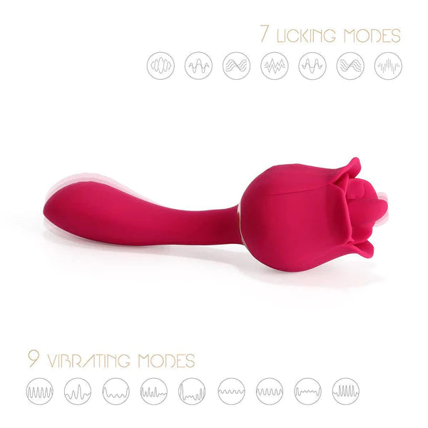 Honey Play Box Rhea The Rose Clit Licking and G-Spot Vibrator