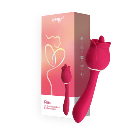 Honey Play Box Rhea The Rose Clit Licking and G-Spot Vibrator