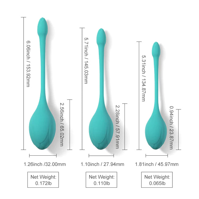 Honey Play Box Bluebell Weighted Kegel Ball 3-Piece Set