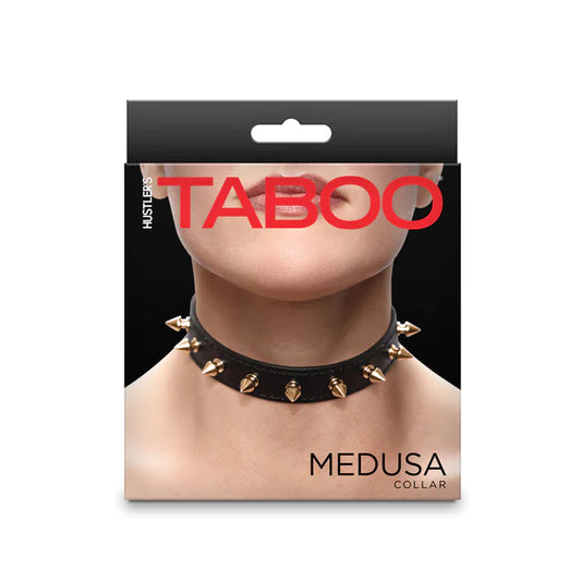 Hustler Taboo Medusa Metal Studded Spiked Collar