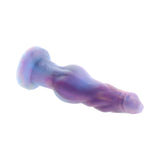 colorful silicone dildo that has bulbs