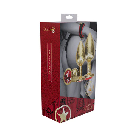 International Milan Gold Metal Anal Plug Set