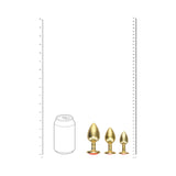 International Milan Gold Metal Anal Plug Set