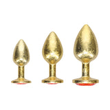 International Milan Gold Metal Anal Plug Set