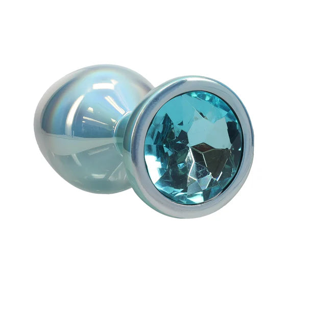International Paris Blue Jeweled Metal Anal Plug Set