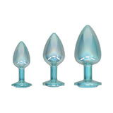 International Paris Blue Jeweled Metal Anal Plug Set