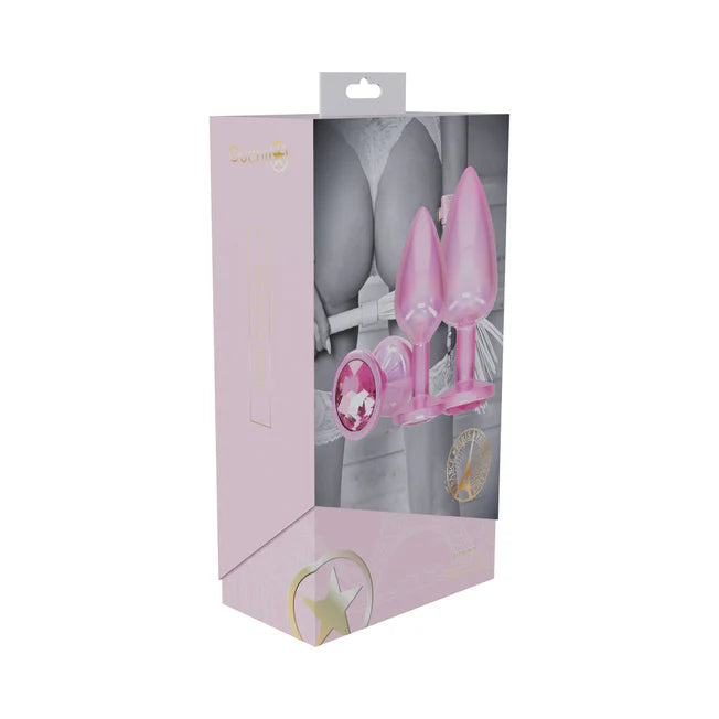 International Paris Pink Metal Anal Plug Set