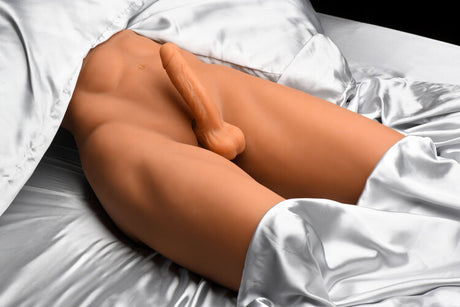 Jock Poseable Torso with Thrusting Posable 7 in. Silicone Dildo