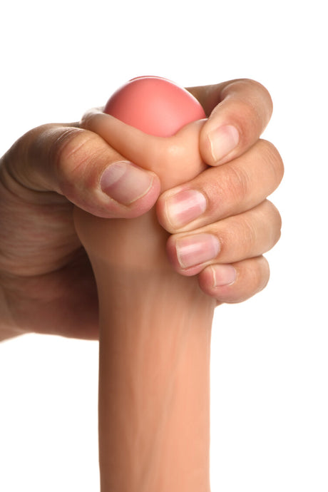Jock Real Skin Dual Density Silicone Dildo 8in