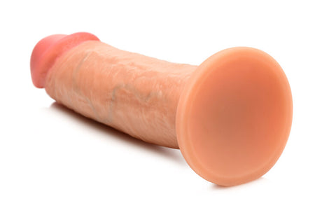 Jock Real Skin Dual Density Silicone Dildo 8in