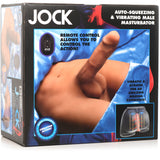 Jock Vibrating & Squeezing Masturbator with Posable 7 in. Dildo