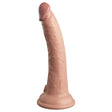 King Cock Elite 7 Inch Duel Density Silicone Dildo Light 