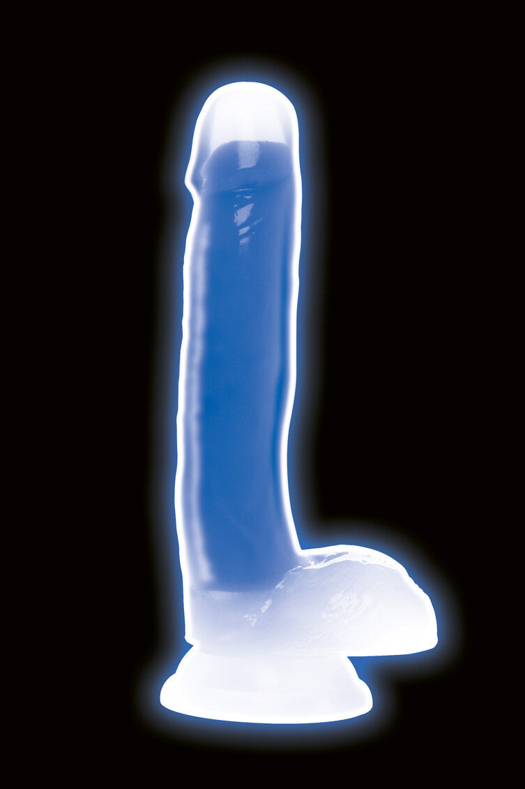 Lollicock Glow in the Dark 7 in. Silicone Dildo with Balls - All Colors