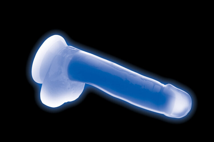 Lollicock Glow in the Dark 7 in. Silicone Dildo with Balls - All Colors