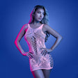 Glow Magnetism Pink Lace Knit Dress