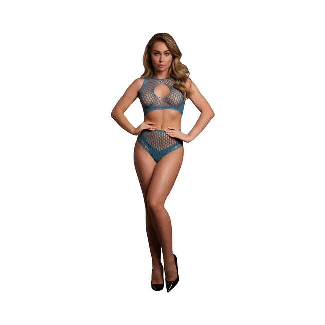 Le Desir Duo Net Key-Hole Bra Set O/S