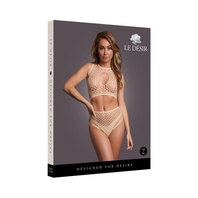 Le Desir Duo Net Key-Hole Bra Set O/S