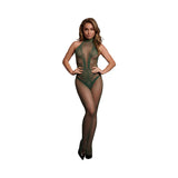 Le Desir Fishnet and Lace Bodystocking O/S