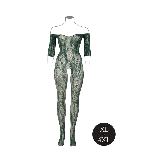 Le Desir Lace Long-Sleeved Bodystocking Queen Sizes