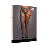 Le Desir Shredded Suspender Pantyhose Queen Size