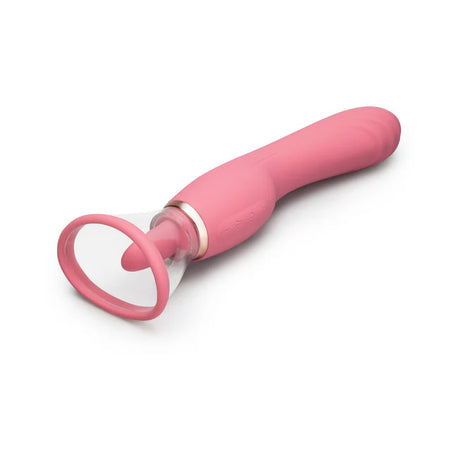 Le Wand Lick Double Ended Vibrator for both c-spot and g-spot along with a suction cup with a vibrating tongue