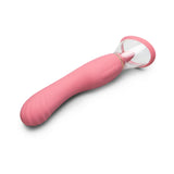 Le Wand Lick Double Ended Vibrator for both c-spot and g-spot along with a suction cup with a vibrating tongue