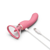 Le Wand Lick Double Ended Vibrator for both c-spot and g-spot along with a suction cup with a vibrating tongue