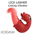 Lick Lasher Licking Vibrator Creature Tongue Vibe in red