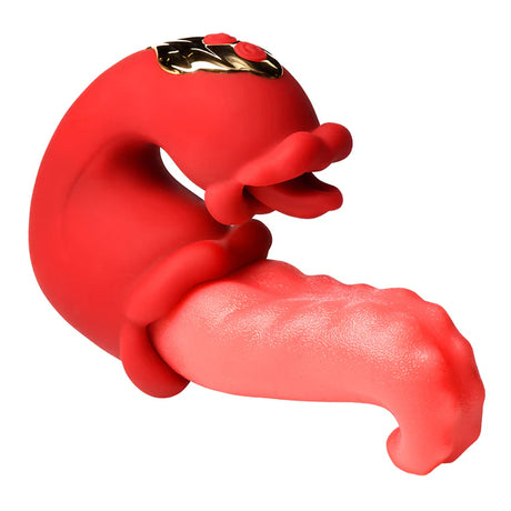 Lick Lasher Licking Vibrator Creature Tongue Vibe in red