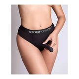 Strap On Me Brief Lingerie Harness in Black