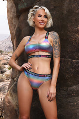 Love is Love Rainbow Crop Top & Panty - All Size