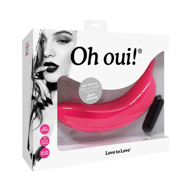 Love to Love Oh Oui Banana Vibrator - Pink