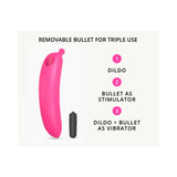 Love to Love Oh Oui Banana Vibrator - Pink