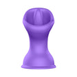 purple silicone vibrator shaped as a tongue