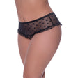 Love Star Skirted Hipster with Open Crotch Panty Black - All Sizes