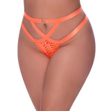 Rude Awakening Cheeky Panty Neon Orange  - All SIzes