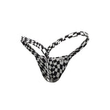 Men's Checkered Y Buns Thong