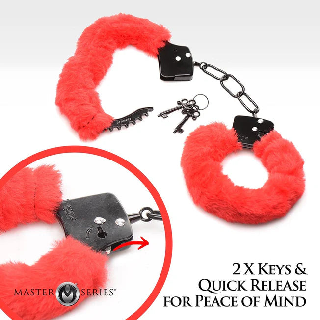 vMaster Series Cuffed in Fur Furry Handcuffs 