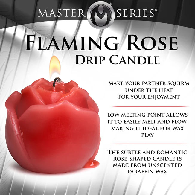 Master Series Flaming Rose Drip Candle