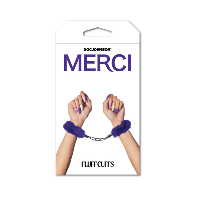 Merci Purple Fluff Cuffs