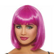 Mid Length Magenta Hair Wig