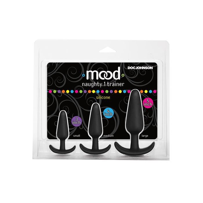 Mood Naughty 1 Anal Plug Trainer Set - Black 