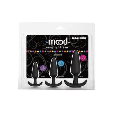 Mood Naughty 1 Anal Plug Trainer Set - Black 