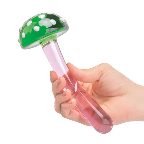 Magic Mushroom 7.5 inch glass dildo