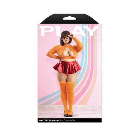 Sexy Mystery Mistress 6-Piece Costume