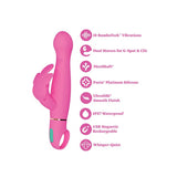 Aria Naughty AF 2.0 Pink Rechargeable Rabbit Bunny Dual Stimulator Vibrator by Blush