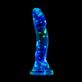 Neo Elite Hanky Panky 7.5 in. Glow In The Dark Confetti Dildo