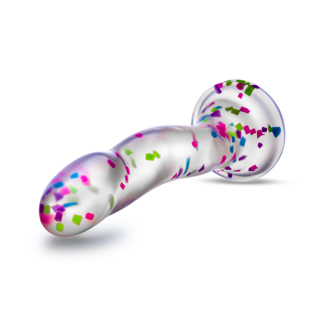 Neo Elite Hanky Panky 7.5 in. Glow In The Dark Confetti Dildo