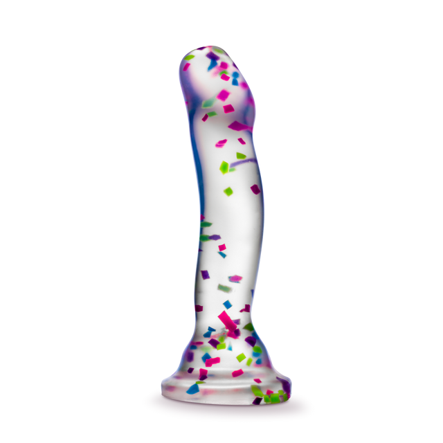 Neo Elite Hanky Panky 7.5 in. Glow In The Dark Confetti Dildo