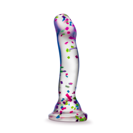 Neo Elite Hanky Panky 7.5 in. Glow In The Dark Confetti Dildo